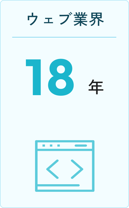 Web業界18年の信頼